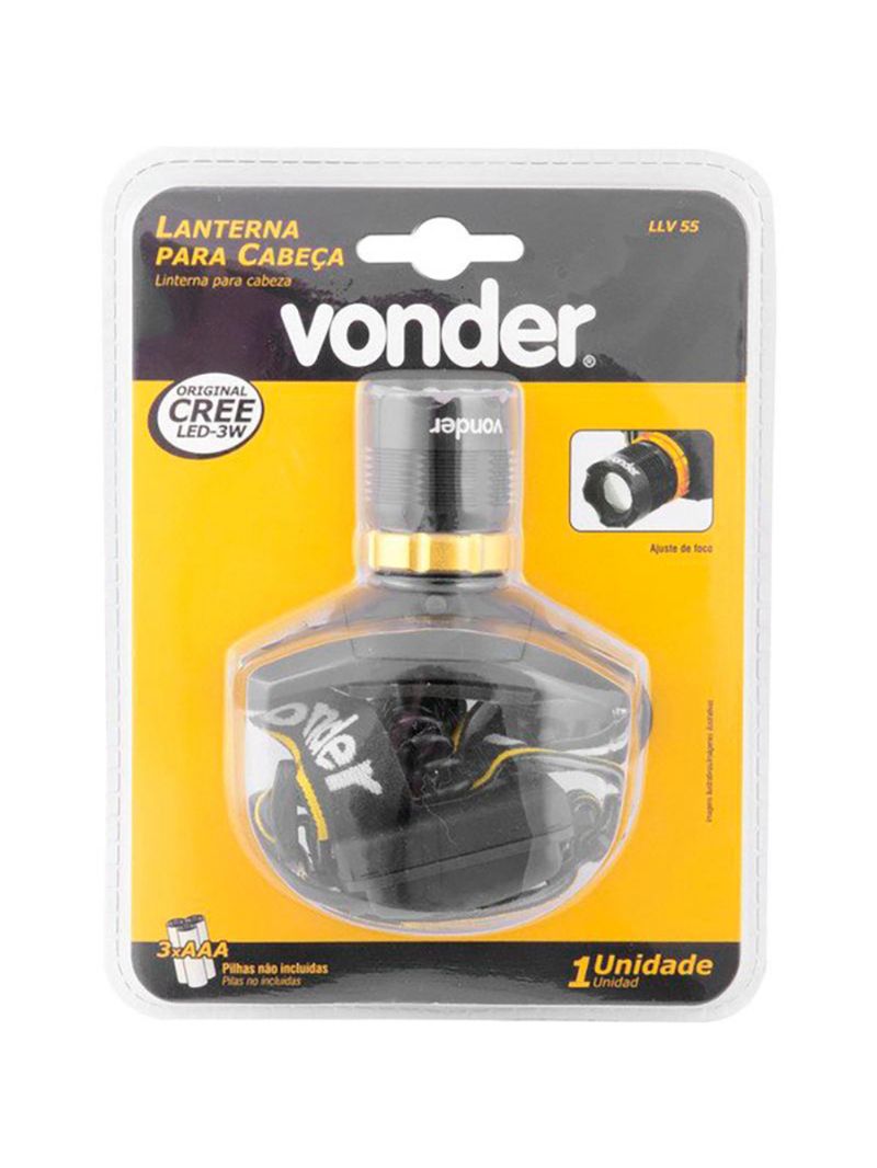 Lanterna para Cabeça Superled Cree LLV 55 VONDER