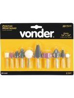 Jogo de Pontas Montadas com 10 Peças PMV 010 VONDER