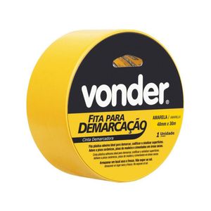 Fita para Demarcação de Solo AMARELA 48 MM x 30 Metros VONDER