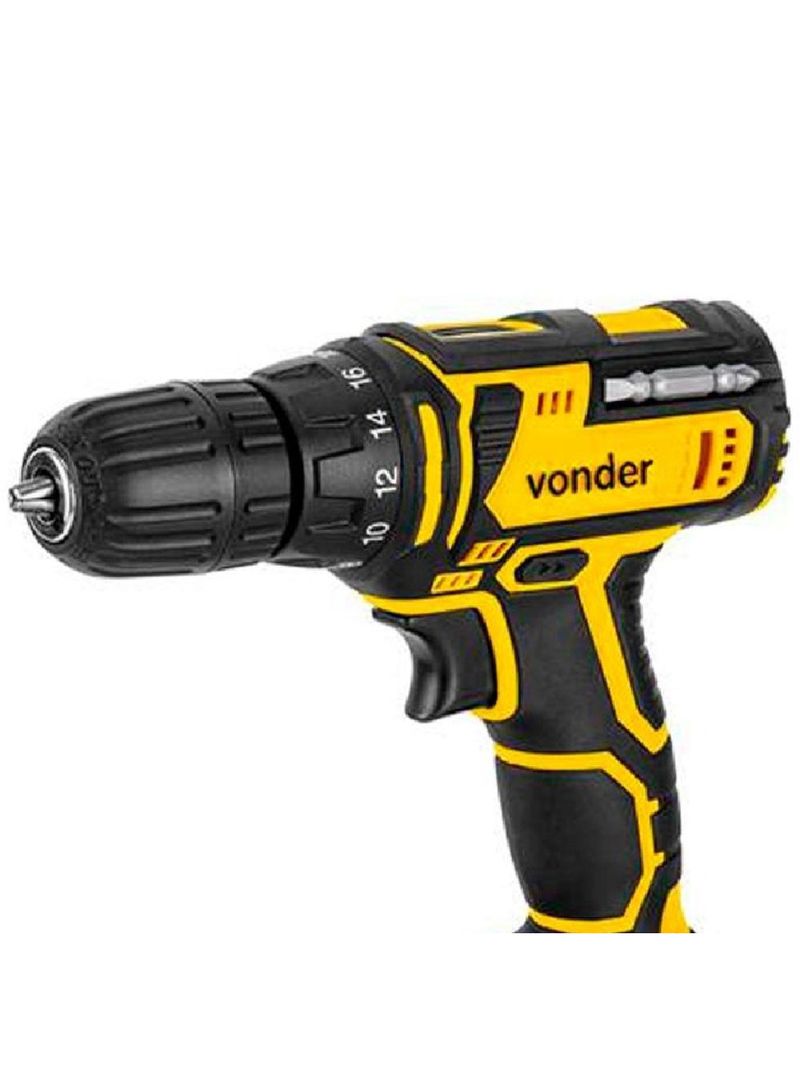 Furadeira e Parafusadeira à Bateria 20V com Maleta 2 Baterias e Acessórios Bivolt PFV020 VONDER
