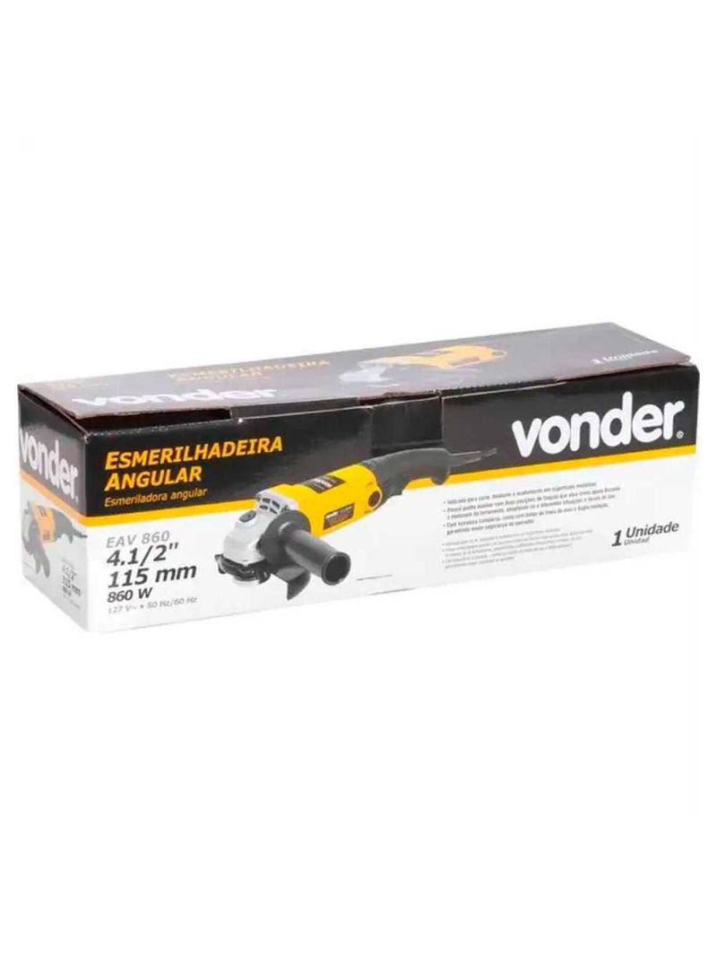 Esmerilhadeira angular 41/2 POL EAV 860 VONDER