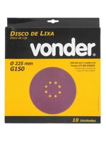 Disco Lixa Lixadeira Teto Lpv600 Grão 150 10 Unidades Vonder