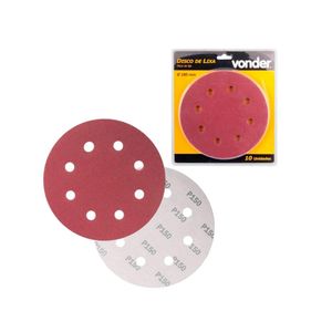 Disco de Lixa para Lixadeira de Teto LPV 750 com 10 Unidades Grão 150 VONDER