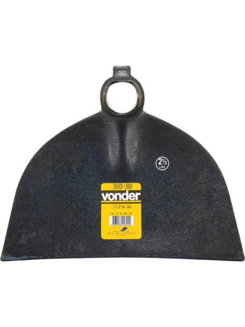 Enxada Larga 2,5 Libras sem cabo VONDER