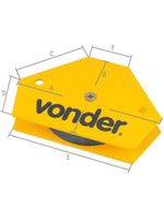 Esquadro Magnético Hexagonal para Soldador 10 KG VONDER