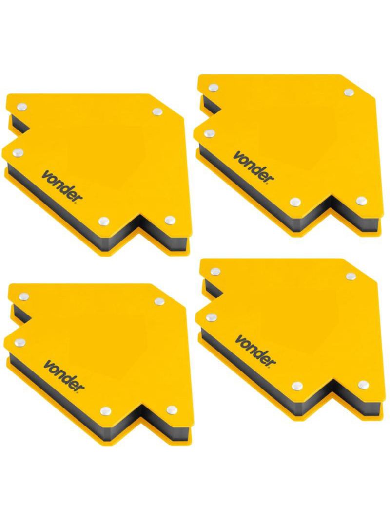 Esquadro Magnético para Soldador 10 KG Kit com 4 Peças VONDER