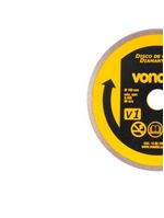 Disco de Corte Diamantado 7 POL 180 MM Furo 22 MM V1 Liso Contínuo VONDER