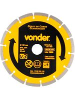 Disco Diamantado Segmentado 7 Pol x 25mm V3 180mm VONDER