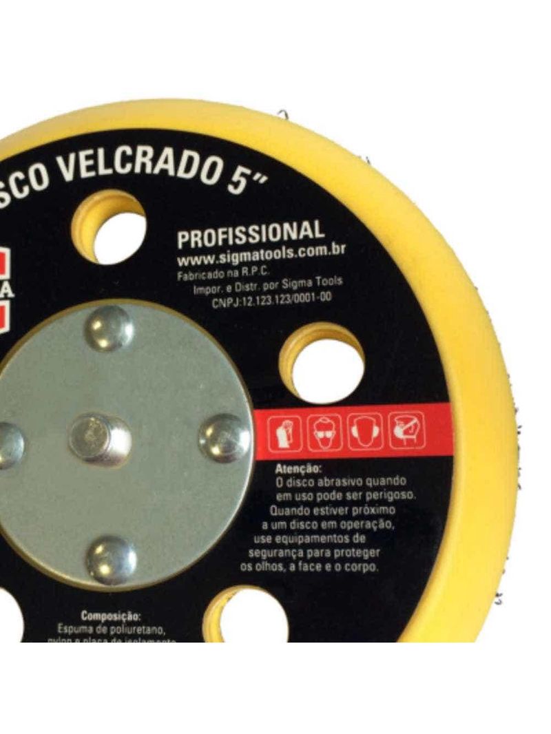 Disco Velcrado 5 POL com Furos SIGMA