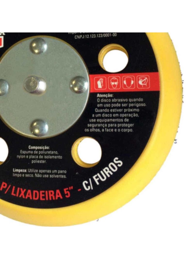 Disco Velcrado 5 POL com Furos SIGMA