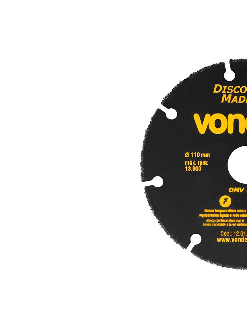 Disco Diamantado 43/8 POL para Madeira 1201110000 VONDER