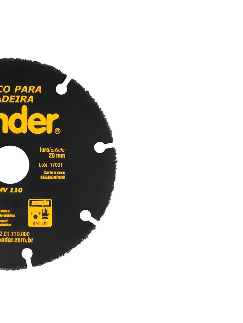 Disco Diamantado 43/8 POL para Madeira 1201110000 VONDER