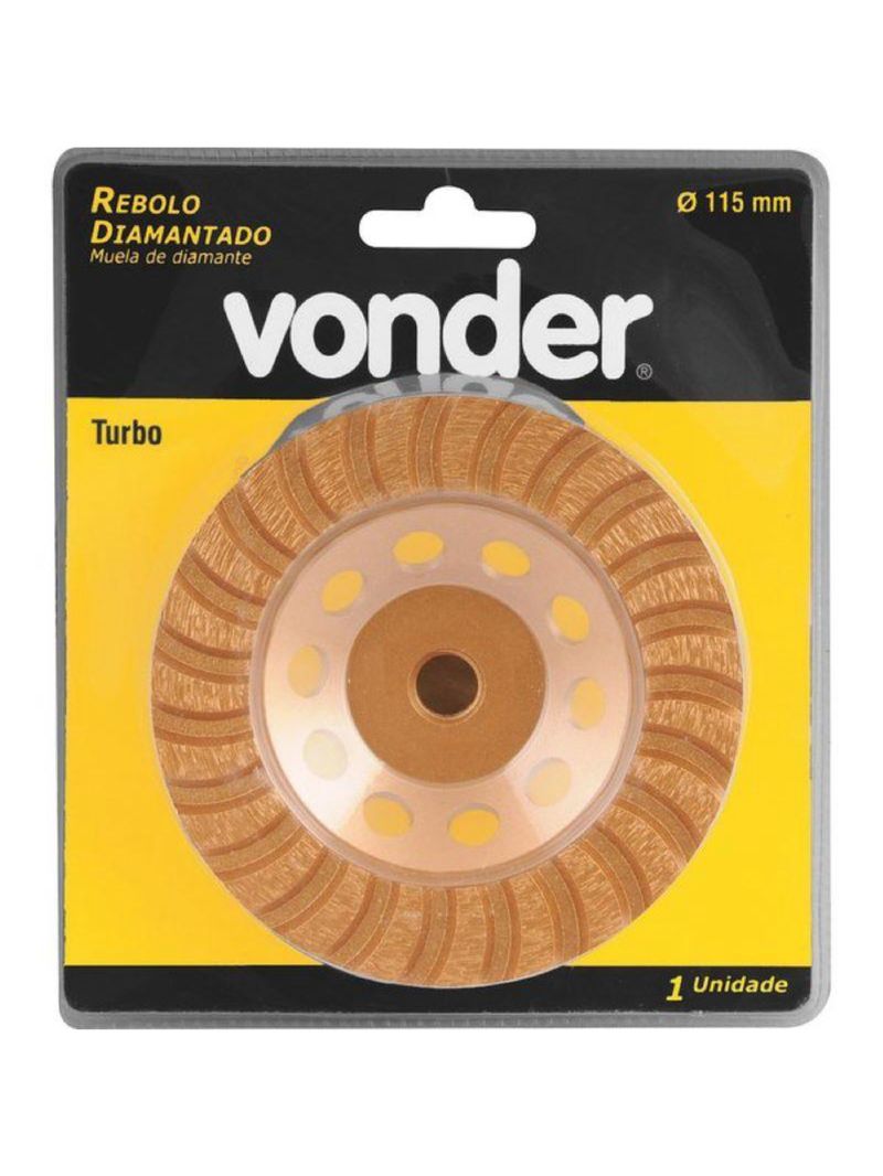 Disco de Desbaste Diamantado 41/2 POL 115 MM Turbo VONDER