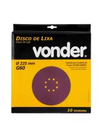 Disco de lixa G60 Lixadeira de Teto LPV600 PAC 10 Unidades VONDER