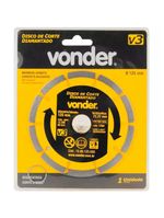 Disco Diamantado 5 POL x 22 MM  Segmentado 125 MM V3 VONDER