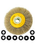 Escova Aço Circular 6 Pol Furo 11/4 Pol c/ Reduções VONDER