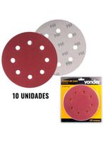 Disco de Lixa para Lixadeira de Teto LPV 750 Grão 60 Kit 10 Unidades VONDER