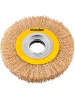 Escova Aço Circular 6 Pol Furo 11/4 Pol c/ Reduções VONDER