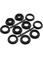 Escova Aço Circular 6 Pol Furo 11/4 Pol c/ Reduções VONDER