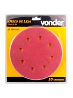Disco de Lixa para Lixadeira de Teto LPV 750 com 10 Unidades Grão 120 VONDER