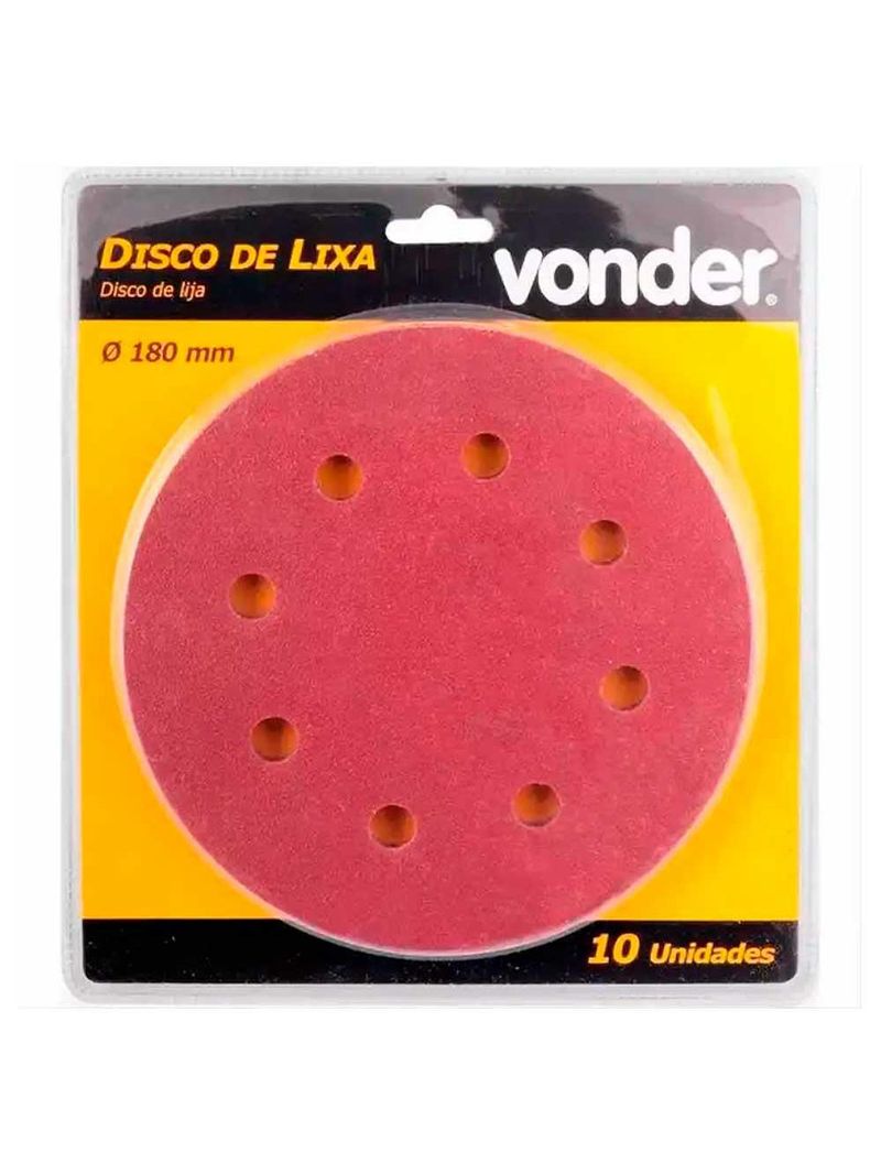 Disco de Lixa para Lixadeira de Teto LPV 750 com 10 Unidades Grão 120 VONDER