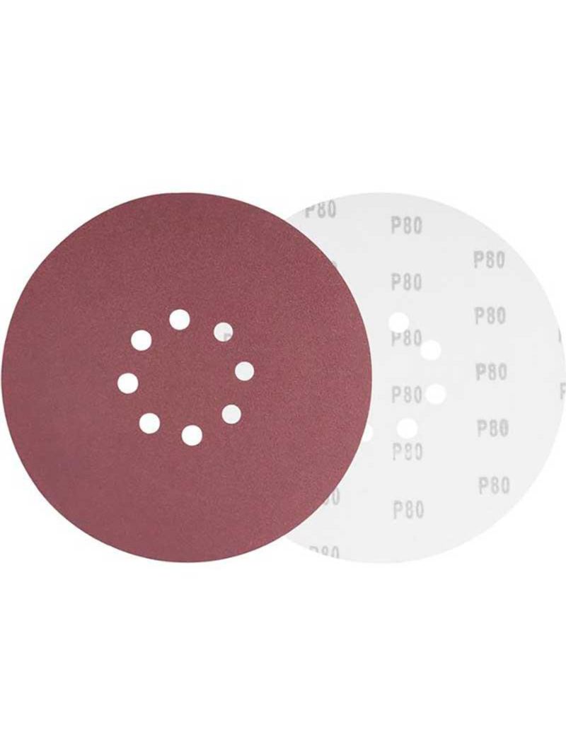 Disco de Lixa para Lixadeira de Teto LPV 600 e LPV 1000 Grão 80 Kit 10 Unidades VONDER
