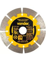 Disco de Corte Diamantado 121 MM Segmentado V3 para Cortador CPV 3150 VONDER