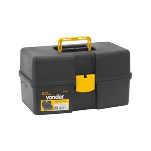 Caixa Plástica 14,5 POL para Ferramentas 2 Bandejas 37 x 22 x 20 CM VD 2001 VONDER