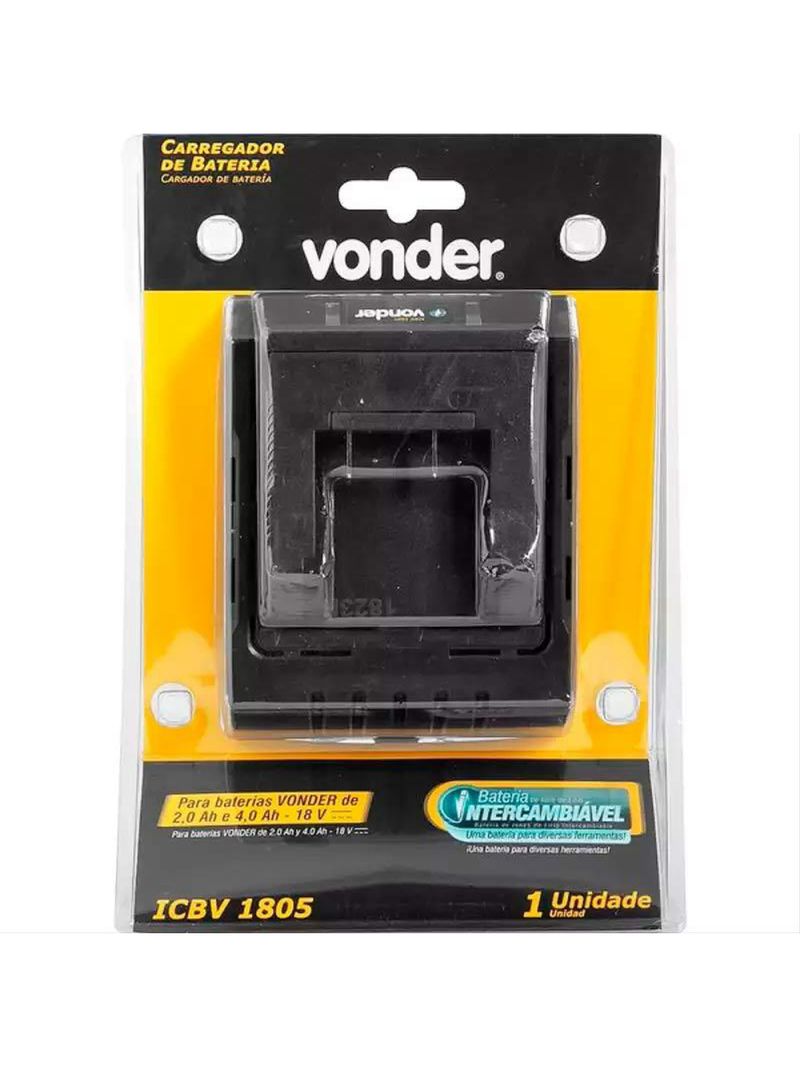 Carregador de Bateria 18V Intercambiável ICBV 1805 Bivolt VONDER