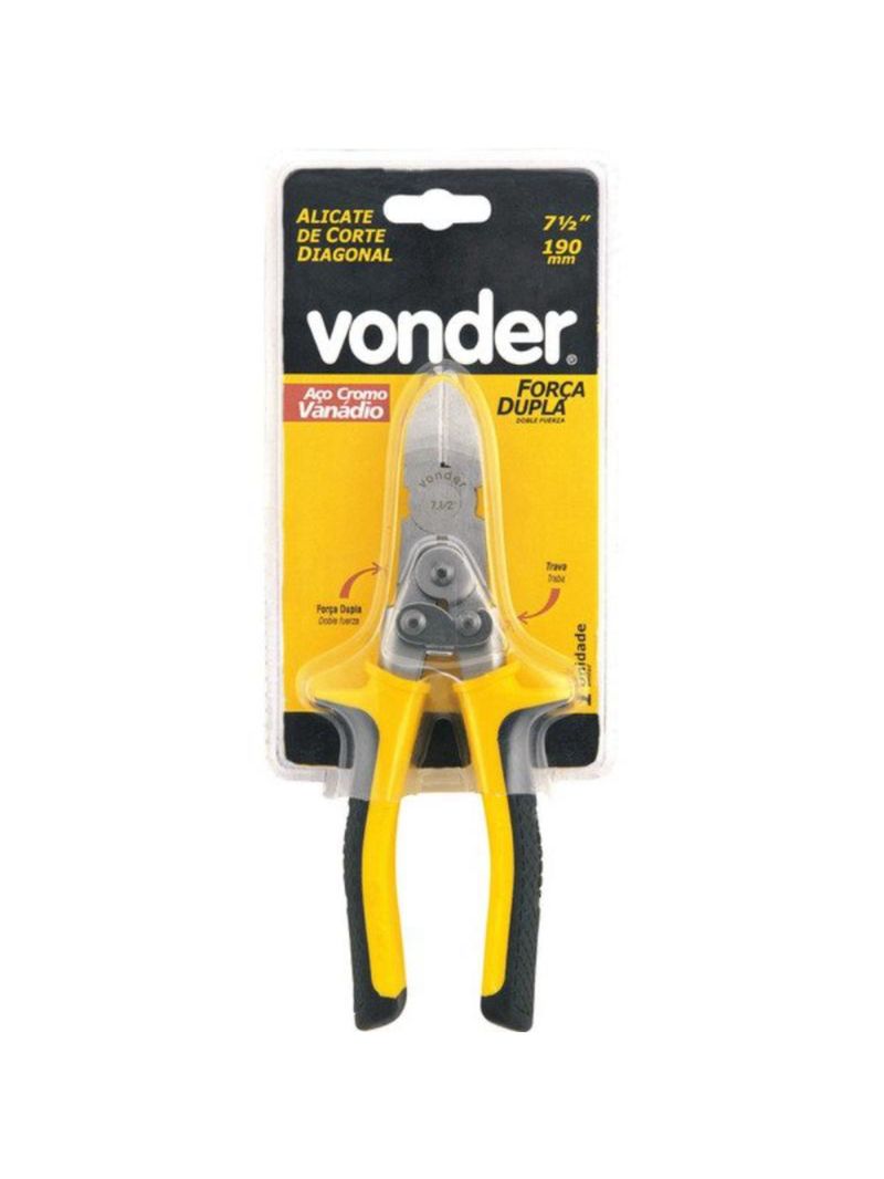 Alicate Corte Diagonal 71/2 POL Força Dupla VONDER