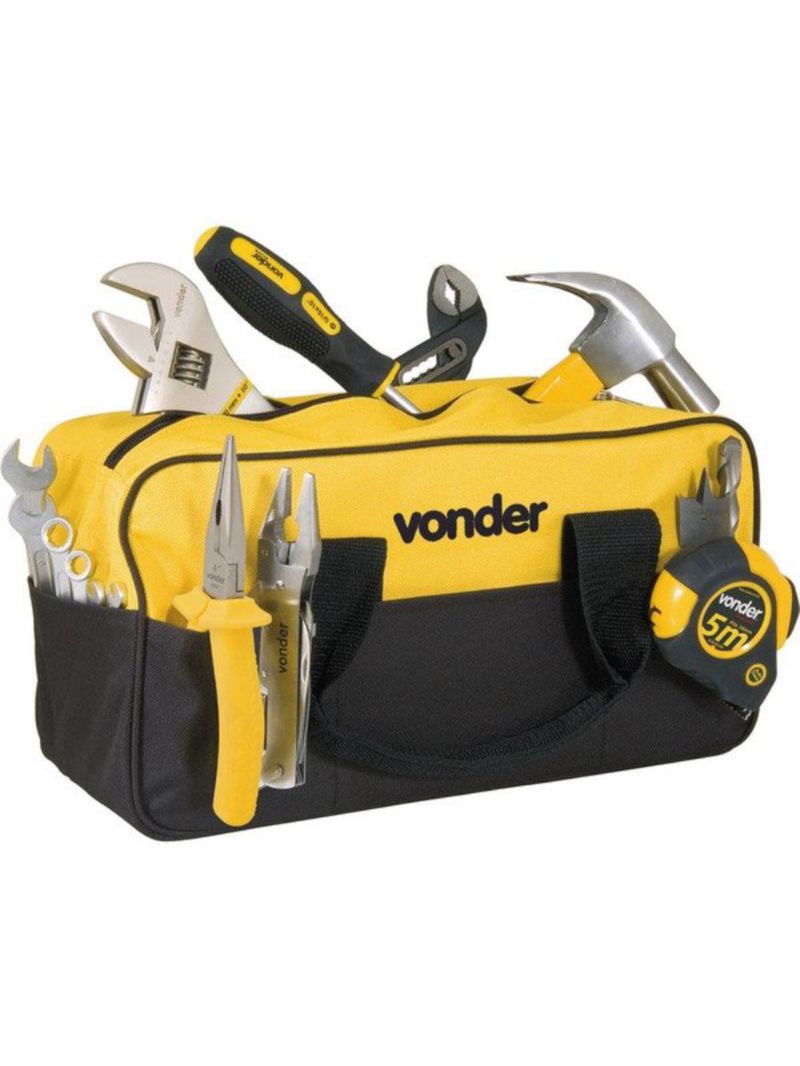 Bolsa em Lona para Ferramentas BL-005 com 8 Divisões VONDER