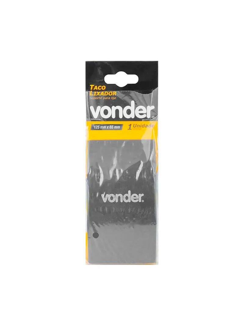 Taco Lixador de Borracha 125 x 65MM 3599125065 VONDER