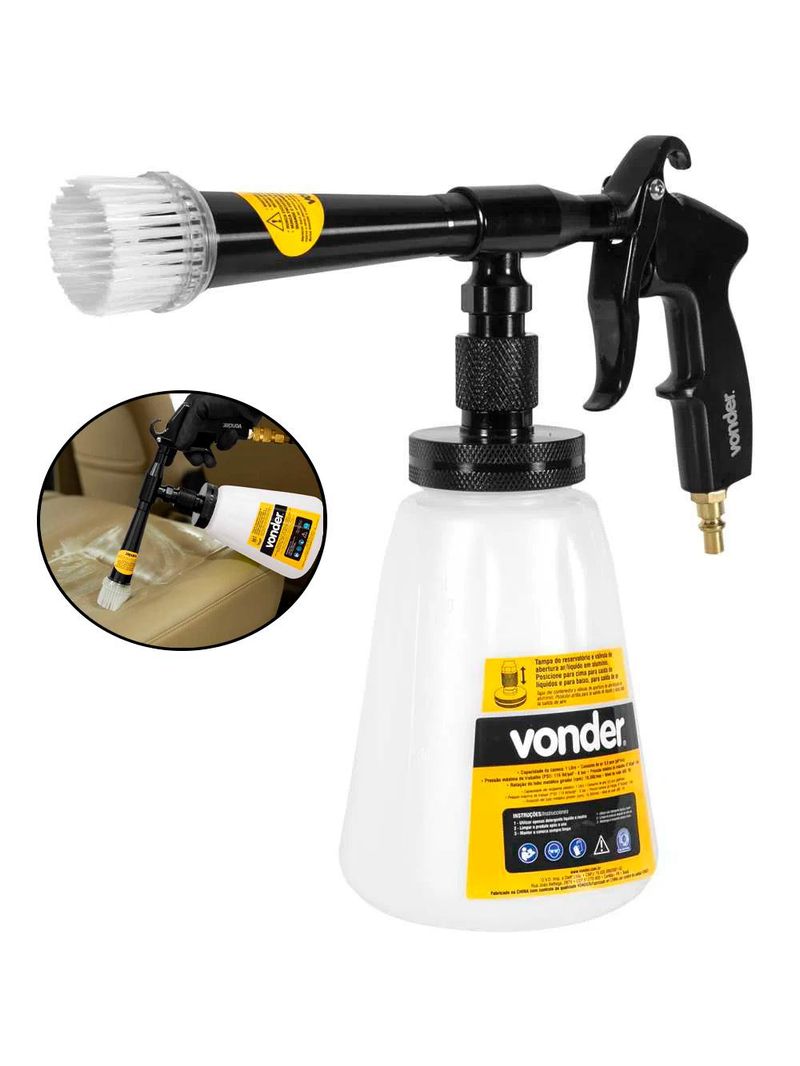 Pistola Pneumática Tornador com Rolamento 1 Litro 6220800000 VONDER