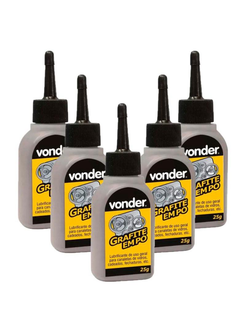 Grafite em Pó 25G Kit Com 5 Unidades VONDER