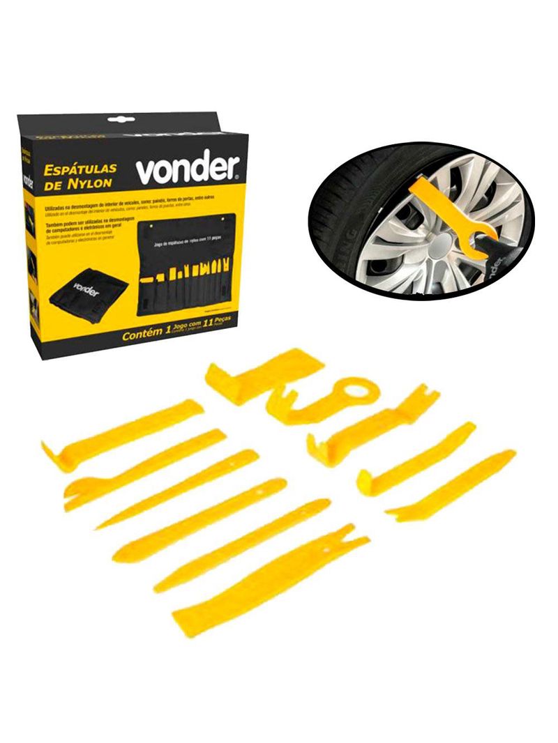 Espátulas de Nylon com 11pçs 3593200011 VONDER