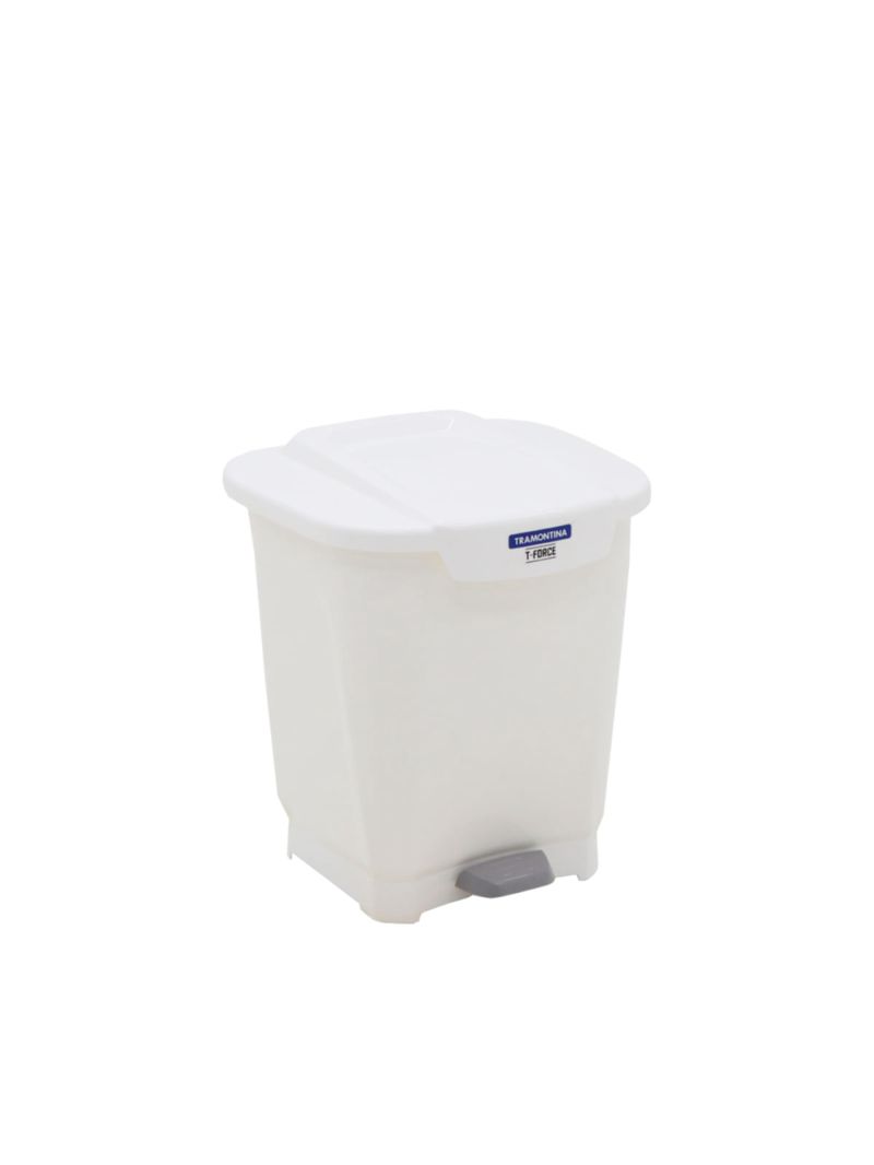 Lixeira Tramontina T-Force em Polipropileno Branco 25 L