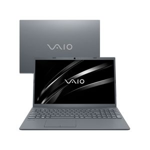 Notebook VAIO® FE15 AMD® Ryzen 5-5500U Linux 16GB 512GB SSD Full HD - Prata Titânio