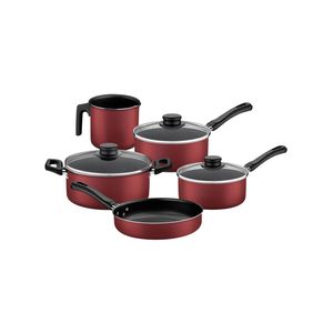 Jogo de Panelas Tramontina Caribe 5 Peças Vermelho Antiaderente Starflon Max