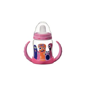 Copo Infantil Tramontina Monsterbaby em Polipropileno com Bico de Silicone Rosa