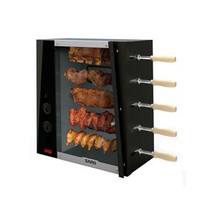 Assador a Gás Rotativo Saro 05 Espetos CHRGLP Bivolt