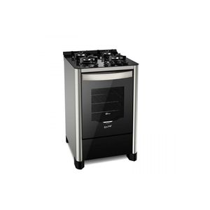 Fogão Piso Fischer Gran Cheff 4Q Mesa de Vidro Inox Bivolt