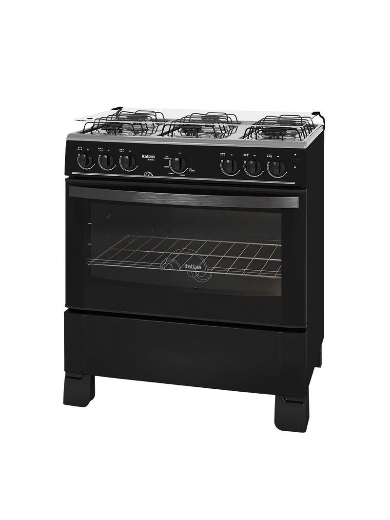 Fogão Itatiaia Waves 6 Bocas All Black Bivolt 3700000057
