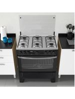 Fogão Itatiaia Waves 6 Bocas All Black Bivolt 3700000057