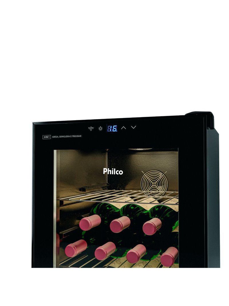 Cervejeira Philco Preta Display Digital 91L 220V PCV142P
