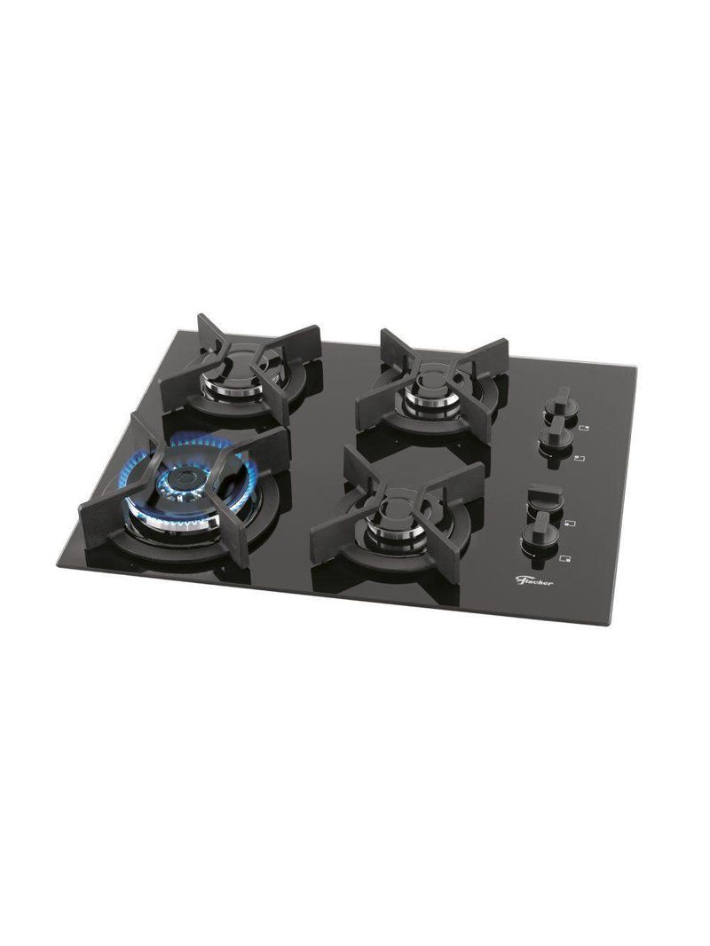 Cooktop Fischer 4 Bocas TC Infinity Preto Bivolt 26297-57076