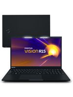 Notebook Positivo Vision R15 AMD® Ryzen 5-5500U Linux 4GB RAM 256GB SSD 156” IPS Full HD Lumina Bar - Preto