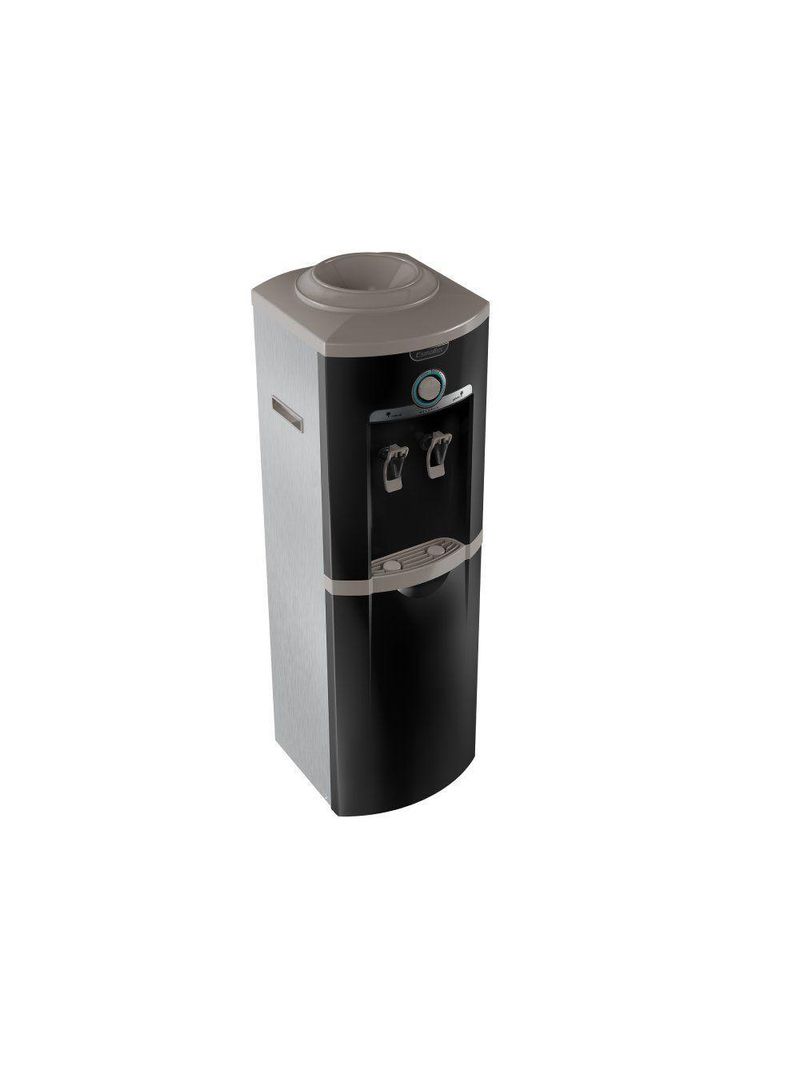 Bebedouro Esmaltec Coluna Natural e Frio Preto e Inox 127V EGC35B 0106000232