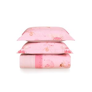 Colcha Infantil Casal com 2 Porta travesseiros Karsten 200 Fios Ballet