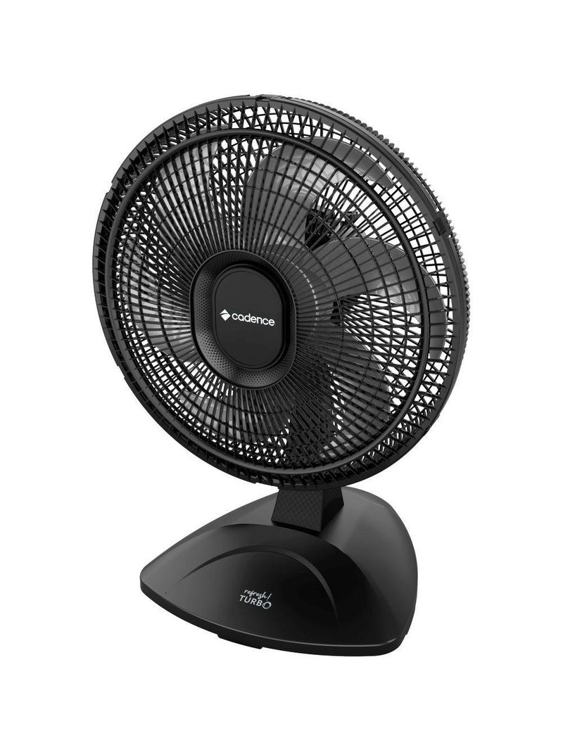 Ventilador de Mesa Cadence VTR410 Refresh Turbo Pro 6 Pás 3 Velocidades Preto 127V