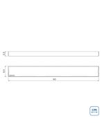 Ralo New Slim Tramontina em Aço Inox 90x7 cm